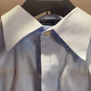 Nautica long sleeve shirt 16.5 inch neck professional blue EUC must sell
